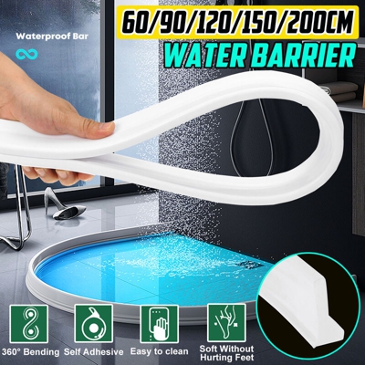 Home Porta doccia Diga Tappo acqua Soglia doccia pieghevole Barriera acqua (150 cm)