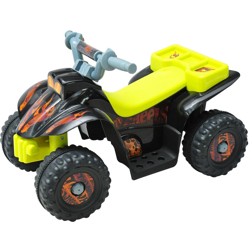 Quad elettrico per Bambini con 4 Ruote Certificato CE EN71-1-2-3 EMC EN62115 Giallo e Nero características