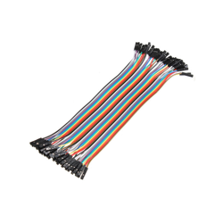 set 40 pezzi 20 cm femmina a femmina connettore del cavo di salto del cavo di ponticello Dupont per Arduino en oferta