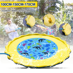 Giocattolo gonfiabile portatile all'aperto della stuoia dello spruzzo della stuoia del getto d'acqua dei bambini 170CM precio