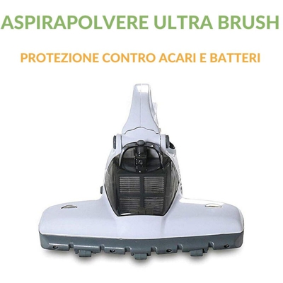 EVERGREENWEB - Aspirapolvere portatile per Materasso con LAMPADA UV Antibatterica con filtro HEPA lavabile Sterilizzatore per Casa contro Acari ULTRA