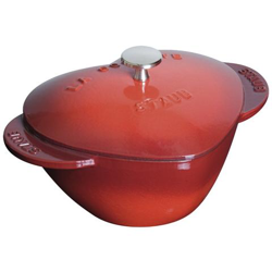 Cocotte Cuore in Ghisa con Coperchio Diametro 20 cm Capacità 1.75 lt Colore Rosso Ciliegia - Linea La Cocotte precio