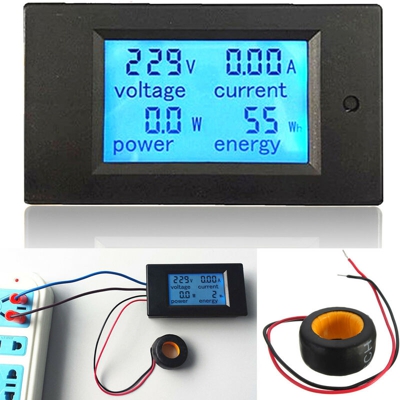 Contatore di energia ELE 100A AC LED digitale Consumo energetico Pannello di controllo Monitor alimentazione