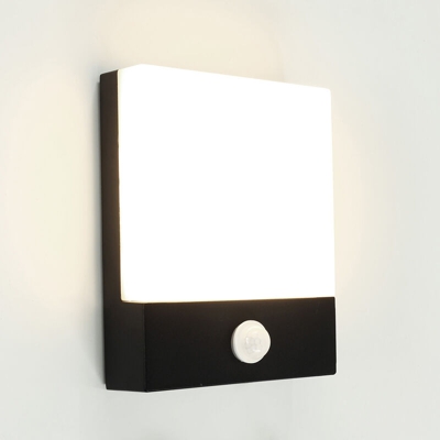 Insma - Applique da parete a LED in metallo impermeabile per interni con sensore di movimento 30W