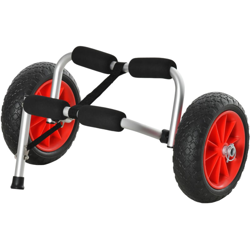 Homcom Carrello per Kayak Pieghevole Pneumatici 25cm Adatto a Tutte le Superfici precio