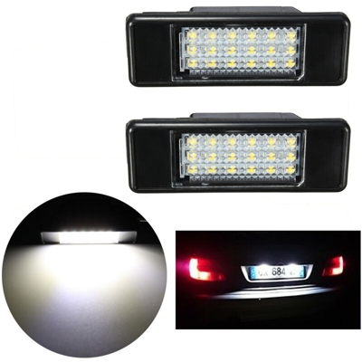 2x luci targa a LED Pr Peugeot Citron Hatchback 106207307308406407