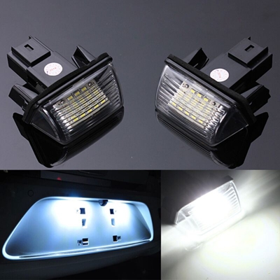 2 x illuminazione luci targa a LED per Peugeot 206207308407306 Citroen