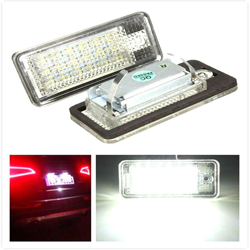 2 x LUCI PIASTRA 18 LED 6000K ILLUMINAZIONE DELLA LICENZA PER AUDI A3 S3 A4 S4 B6 B7 A6 S6 A8 Q7 precio