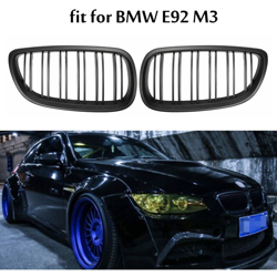 Griglia anteriore nera opaca Griglia a doppia linea per BMW E92 E93 Serie 3 M3 Style precio