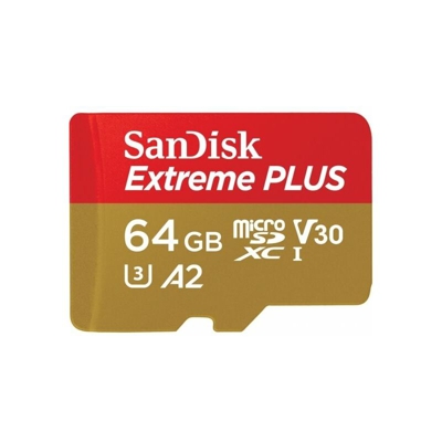 64GB Extreme Plus microSDXC memoria flash Classe 10 - Sandisk