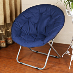 Sedia oversize Moon Chair Sedia grande capacità Sedia piattino Sedia pieghevole Diversi colori (blu navy) en oferta