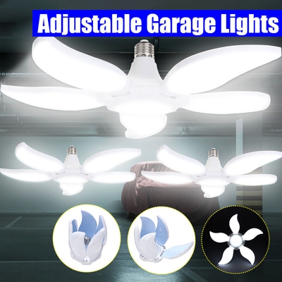 75W LED Garage Luci Negozio Utility Deformabile Soffitto 4800LM Luce diurna (Bianco, 220V)