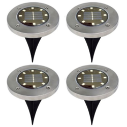 Luce solare da prato 8LED luce bianca calda en oferta