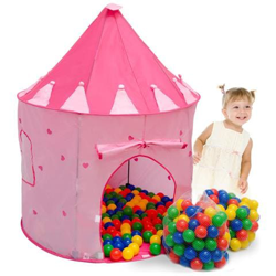 Tenda Gioco Bambina Pop-up 100x100x135cm Incl 200 Palline In Pe Rosa características