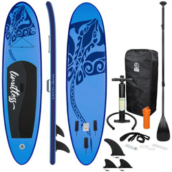 Surfboard Stand Up Paddle Board Sup Limitless Pagaia Gonfiabile Blu 308x76x10 Cm en oferta