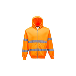 Felpa con cappuccio e zip alta visibilità | Medium - Orange - NEUTRO (SENZA PERSONALIZZAZIONE) - Orange en oferta