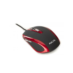 NGS Red tick mouse USB tipo A Ottico 800 DPI Mano destra características