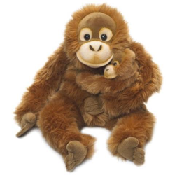 Wwf16112 - Universal Trends - Wwf Peluche Orangutan Madre 25 Cm Con Bambino en oferta