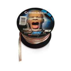 Silverline Speacker Cable, 30m, Trasparente en oferta