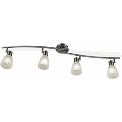 Lampade da Soffitto, Lampada da Soffitto a 4 Luci Lampadario Girevole in Vetro Rotante, Plafoniera per Cucina, Corridoio, Soggiorno e Camera da Letto precio