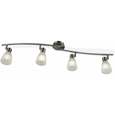 Lampade da Soffitto, Lampada da Soffitto a 4 Luci Lampadario Girevole in Vetro Rotante, Plafoniera per Cucina, Corridoio, Soggiorno e Camera da Letto