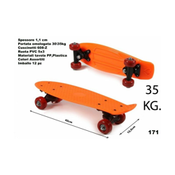 Odg S.r.l - SKATEBOARD PLASTICA CM.42 171 en oferta