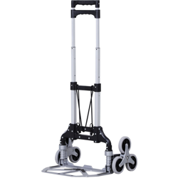 Carrello Portapacchi Pieghevole in Alluminio con 6 Ruote per Scale Carico 70kg características