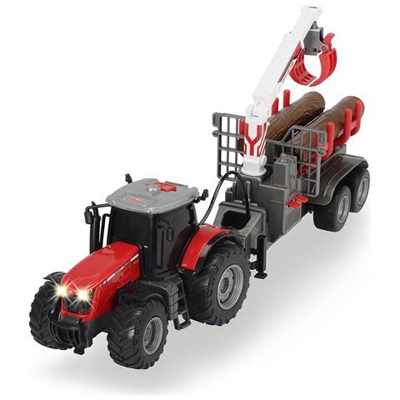 Trattore Massey Ferguson 1:36 Con Rimorchio 42 Cm