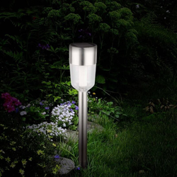 Polarlite Lampada solare da giardino Kit da 5 LED (monocolore) 0.5 W Bianco luce del giorno acciaio inox en oferta