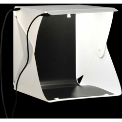 Light Box per Studio Foto a LED Pieghevole 23x25x25 cm Bianco - Bianco - Youthup precio