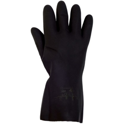 Guanti da lavoro in neoprene antiacido, certificati CE, EN 388, EN 374, per alimenti, taglia 9 (Taglia 9) en oferta