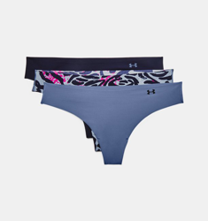 UA Pure Stretch Thong Underwear Printed da donna in confezione tripla características