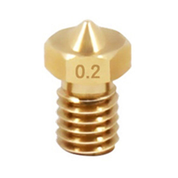 10 Pz / lotto V6 Ugello 1.75 Mm Acciaio / Ottone Inossidabile 0.2mm Ugelli Per Parti Della Stampante 3D, Giallo precio