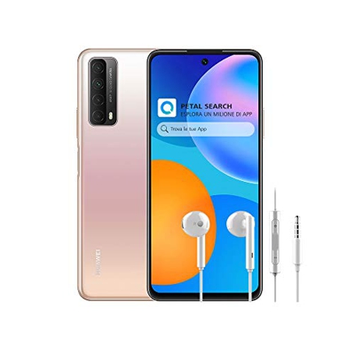 HUAWEI P smart 2021 + AM 115 Cuffie, SuperCharge 22.5 W, Batteria 5000 mAh, Quattro Fotocamere con AI e Sensore Principale da 48 MP, Display FHD+ 6.67