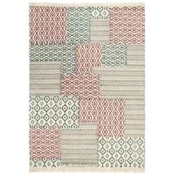 Tappeto Kilim Tessuto a Mano in Cotone 160x230 cm Multicolore - Multicolore - Youthup precio