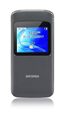 Brondi Window Telefono Cellulare, Flip Attivo, Grigio