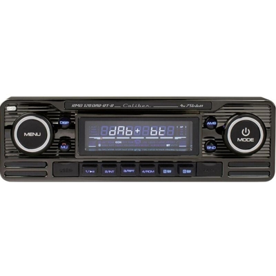 RMD120DAB-BT-B Autoradio Vivavoce Bluetooth®, incl. Antenna DAB, Design retrò - Caliber Audio Technology