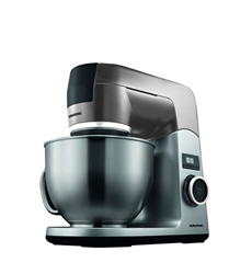 Grundig KMP8650S - Robot da cucina, 1000 W, 4,6 l, ciotola in acciaio INOX, colore: Nero/Argento en oferta