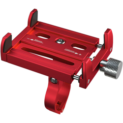 Porta cellulare in lega di alluminio, batteria auto, bicicletta, moto elettrica, staffa di navigazione fissa antivibrazione MP005 rossa en oferta