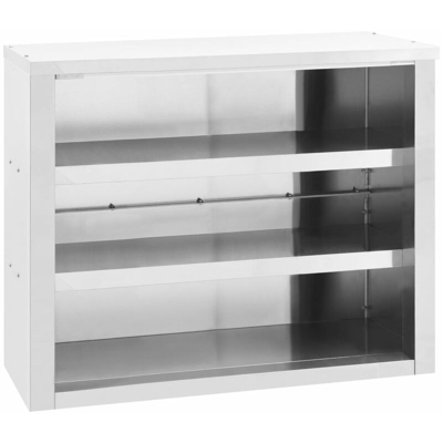 vidaXL Armadietto a Muro da Cucina 90x40x75 cm in Acciaio Inossidabile - Argento