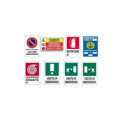 Cartello Segnaletico Cartelli Segnaletici Segnale In Pvc Esterno Cm 20X30 Uscita Emergenza Sx (22874)