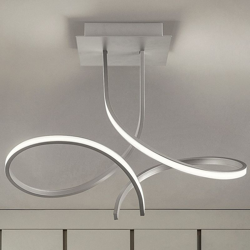 Plafoniera fb-scia 2127 pl50 46w led 4800 lm metallo lampada soffitto moderna, finitura metallo nero características