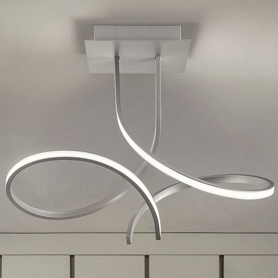 Plafoniera fb-scia 2127 pl50 46w led 4800 lm metallo lampada soffitto moderna, finitura metallo nero