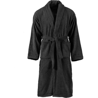 Accappatoio di Spugna Unisex Cotone 100% Nero S - Negro - Vidaxl