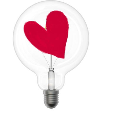 Lampadina led Tatoo led Cuore 4w e27