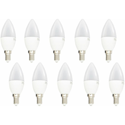 10Pz Lampadina LED SMD 7W E14 forma oliva torpedo 71051 EU4000 naturale - Kodak características