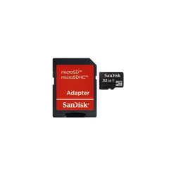 microSDHC 32GB memoria flash Classe 4 - Sandisk características