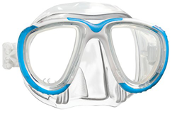 Mares 411055, Maschera in Silicone Unisex – Adulto, Azzurro, Taglia Unica en oferta