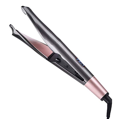 Bin Professional Styler,Piastra Capelli Sleek & Curl, Innovativo Rivestimento in Ceramica, Display Digitale, da 150° a 230°, Pronta all'uso in 15 sec