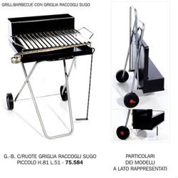 Grill Pc Con Ruote-griglia Racc. sugo Nic H81 L51 precio